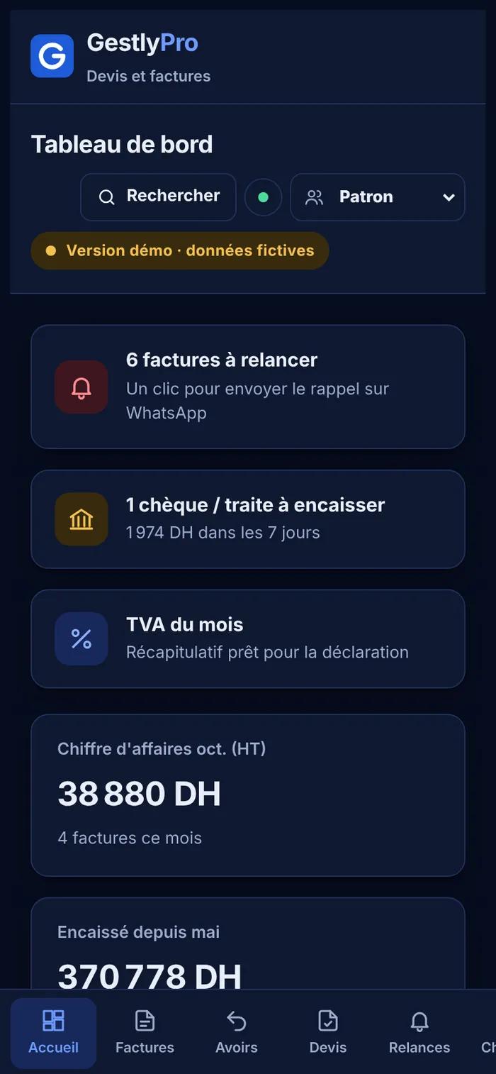 Sur le chantier comme au bureau sur téléphone